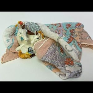 Vintage Palsy Floral Handkerchief Pocket Square Size 14” x 14”